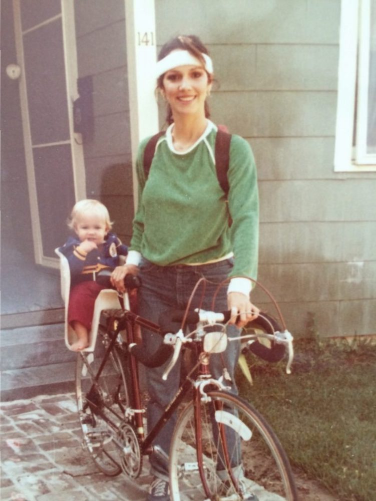 The author and her mother.