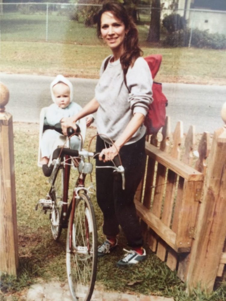 The author and her mother.